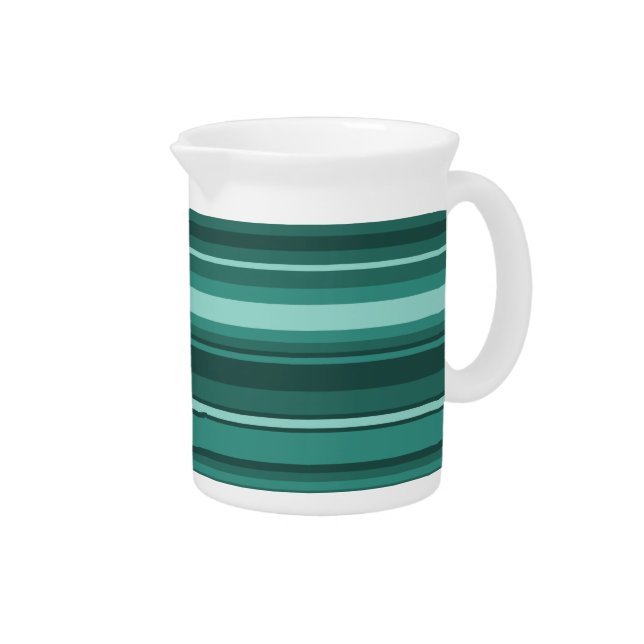 Teal stripes pitcher (Right)