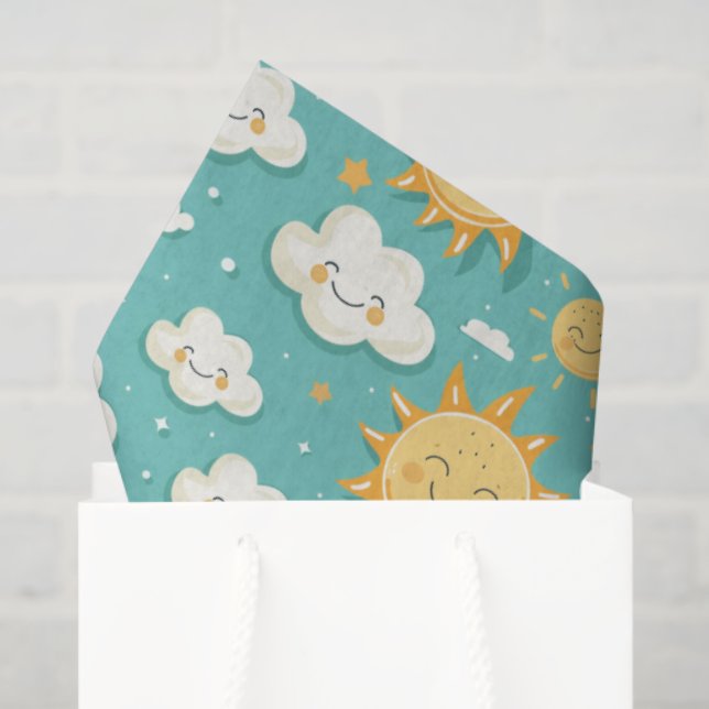 Teal Sunny Day  Tissue Paper (Gift Bag)