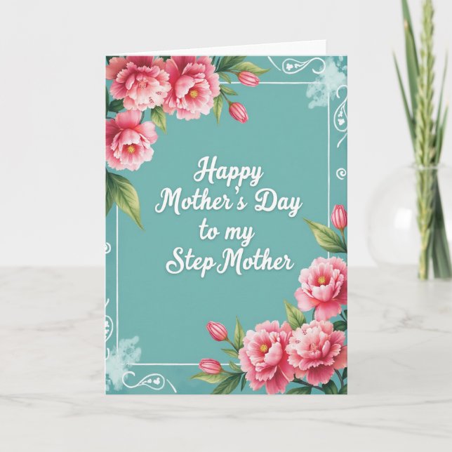 Teal Sweet Mothers Day Card (Front)