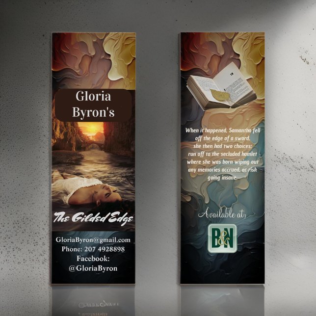 Teal Tan Author's Promotional Material Bookmarks (Creator Uploaded)