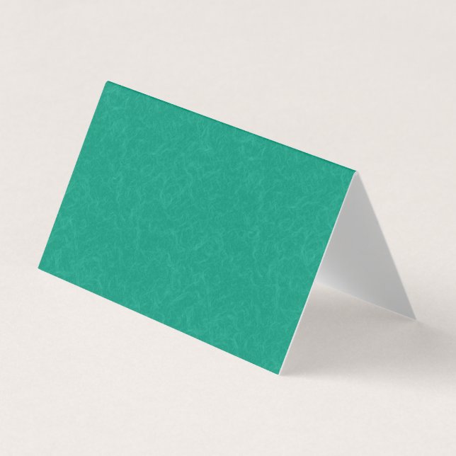 Teal textured surface with subtle swirling pattern business card (Front)