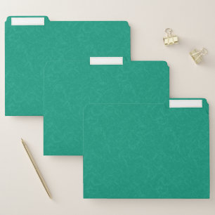 Teal textured surface with subtle swirling pattern file folder
