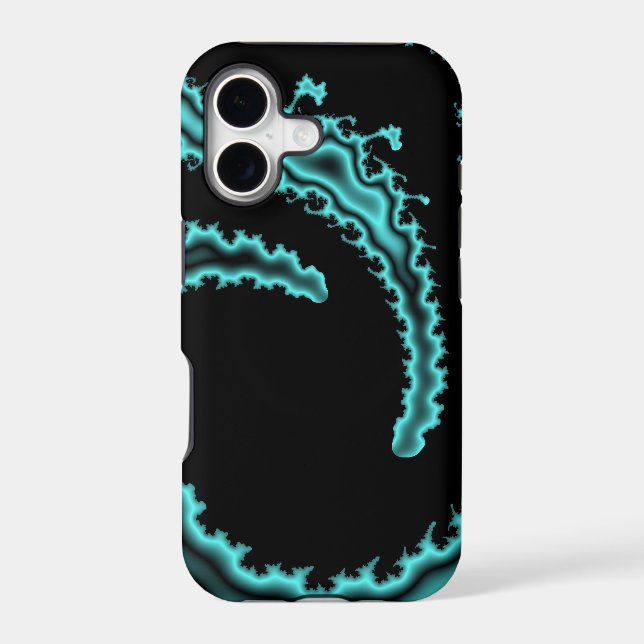 Teal Tidal Wave Iphone Case (Back)