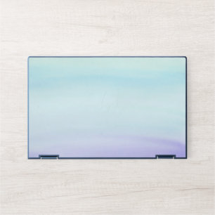 Teal to Purple Watercolor Wash Zazzle_Growshop. HP Laptop Skin