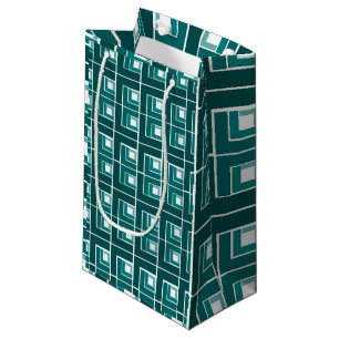 Teal Topsy Turvy  Small Gift Bag