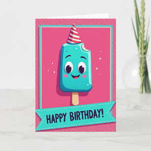 Teal Treat Birthday Card