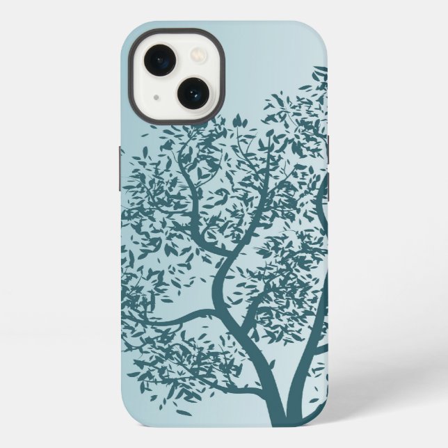 Teal Tree Iphone Case (Back)