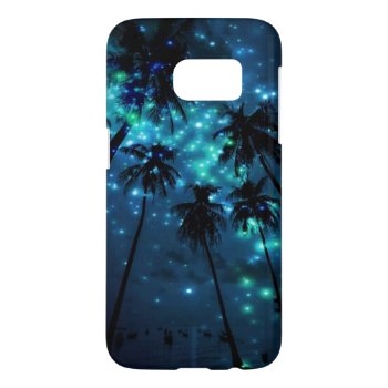 Teal Tropical Paradise Samsung Galaxy S7 Case by BryBry07 at Zazzle