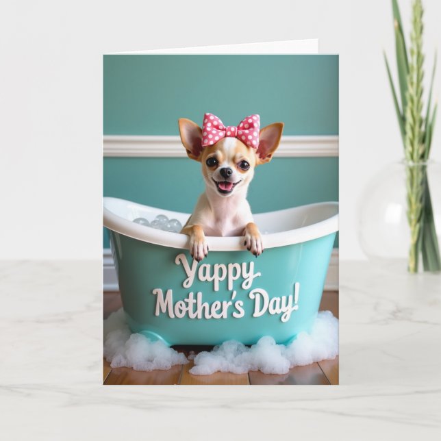 Teal Tub Mothers Day Card (Front)