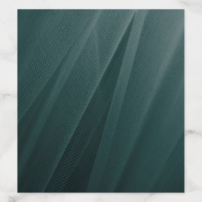 Teal Tulle Texture Envelope Liner (Design)