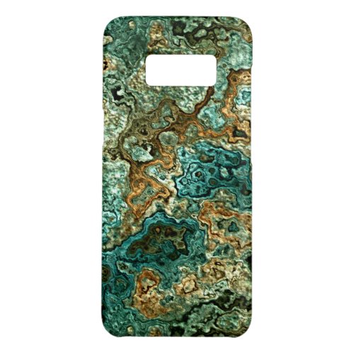 Teal Turquoise Gold Brown Minerals Marble Pattern Case_Mate Samsung Galaxy S8 Case