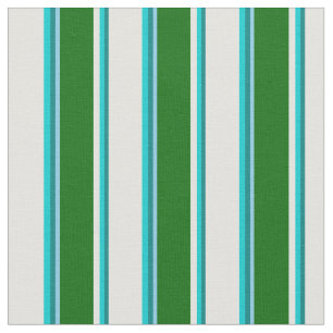 Teal, Turquoise, Light Cyan, Dark Green & Sky Blue Fabric