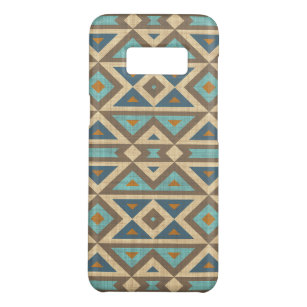 Teal Turquoise Orange Brown American Indian Art Case-Mate Samsung Galaxy S8 Case