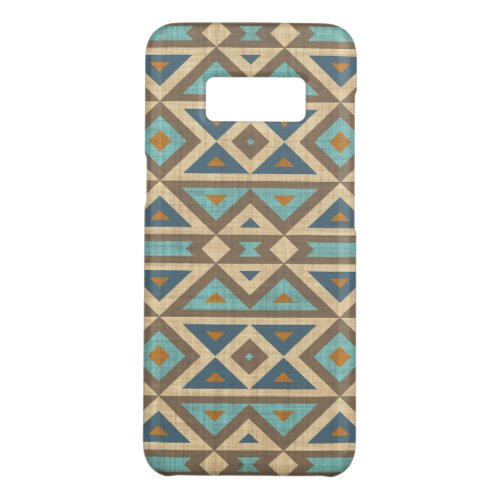 Teal Turquoise Orange Brown American Indian Art Case_Mate Samsung Galaxy S8 Case