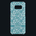 Teal Turquoise Tropical Girly Flowers Monogram Uncommon Samsung Galaxy S8 Case<br><div class="desc">Stylish and Modern Teal Turquoise Tropical Girly Flowers Monogram phone case with space for your monogram or name. Easy to customize with text,  fonts,  and colors. Created by Zazzle pro designer BK Thompson exclusively for Cedar and String; please contact us if you need assistance with the design.</div>