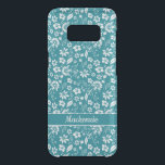 Teal Turquoise Tropical Girly Flowers Monogram Uncommon Samsung Galaxy S8 Case<br><div class="desc">Stylish and Modern Teal Turquoise Tropical Girly Flowers Monogram phone case with space for your monogram or name. Easy to customize with text,  fonts,  and colors. Created by Zazzle pro designer BK Thompson exclusively for Cedar and String; please contact us if you need assistance with the design.</div>