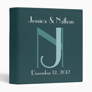TEAL & TURQUOISE Wedding Photo Planner Binder