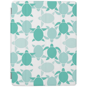 Teal Turtle Pattern iPad Smart Cover