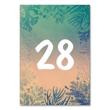 Teal Underwater Beach Wedding Card Teal Underwater Beach Wedding Card