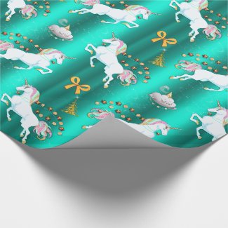 Teal Unicorn Christmas