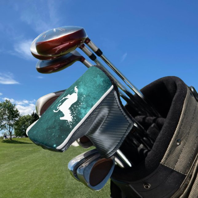 Teal Unicorn Personalized Golf Head Cover (Teal Unicorn Personalized Golf Head Cover)