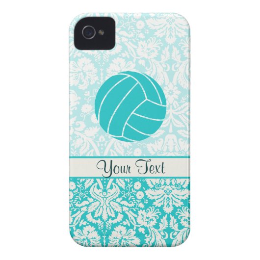 Teal Volleyball Case-Mate iPhone Case (Back)