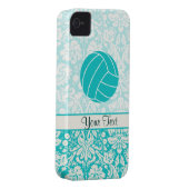 Teal Volleyball Case-Mate iPhone Case (Back/Right)