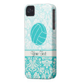 Teal Volleyball Case-Mate iPhone Case (Back Left)
