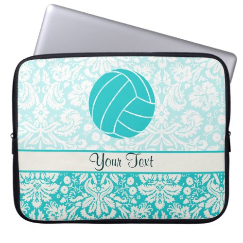 Teal Volleyball Laptop Sleeve