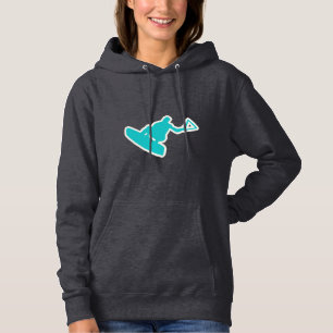 Teal Wakeboarder Hoodie