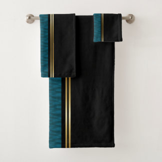 Teal Water Bath Towel Set