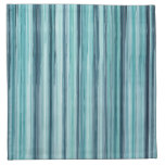 Teal Watercolor Painted Stripes (teal, Cyan, Blue) Napkin at Zazzle