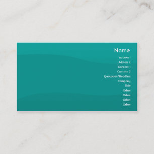 Teal Wave - Business Business Card