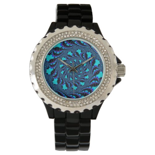 Teal Whirlpool Spiral Watch