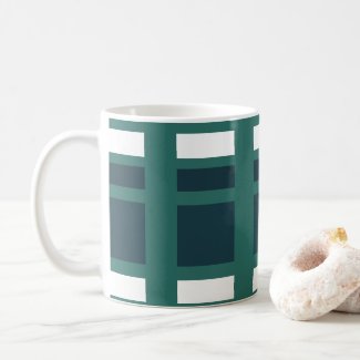Teal White Blue Check Buffalo Plaid