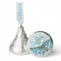 Teal White Floral Hershey's Kisses Hershey Hershey®'s Kisses®
