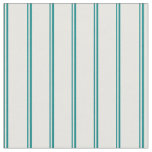 Teal &amp; White Lines Fabric