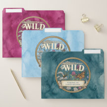 Teal Wild Pollinator Garden Record Folders