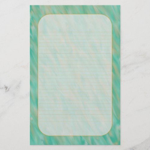Teal Wind Fine Lined Stationery