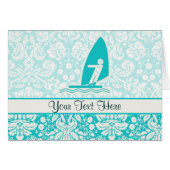 Teal Windsurfing (Front Horizontal)