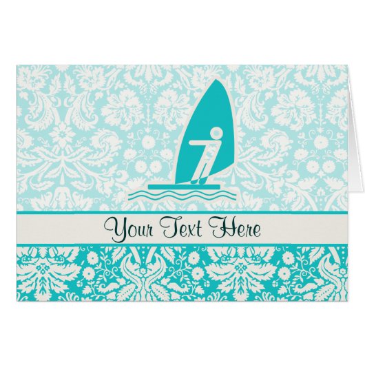 Teal Windsurfing (Front Horizontal)