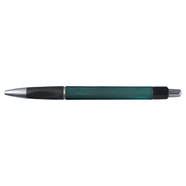 Teal wood texture stripes pen (Front)