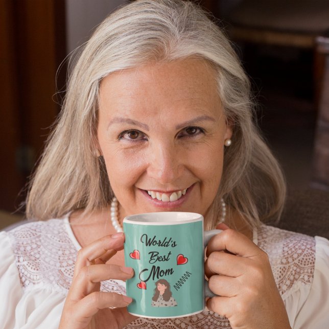Teal World Best Mom Mothers Day Mug (Creator Uploaded)