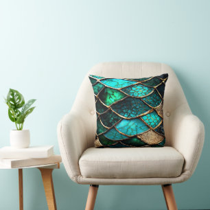 Tealia Throw Pillow