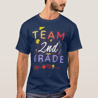 Team 2nd Grade Back To School Teacher Student T-Sh T-Shirt