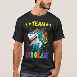 Team 2nd Grade Shark Student Teacher Back To Scho T-Shirt