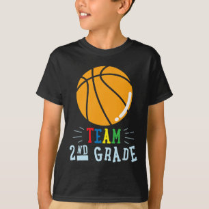 Team 2nd Grade Sketll Matching Ck To School Boy Gi T-Shirt