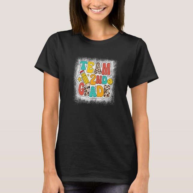 Team 2nd Grade Teacher Student Back To School Seco T-Shirt (Front)
