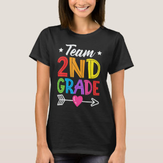 Team 2nd Grade Teacher Student Kid Back To School T-Shirt