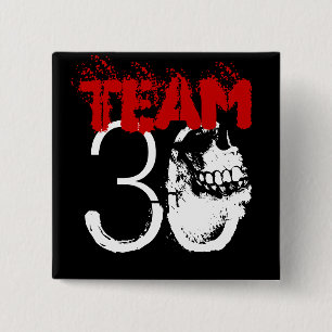 Team 30 pinback button